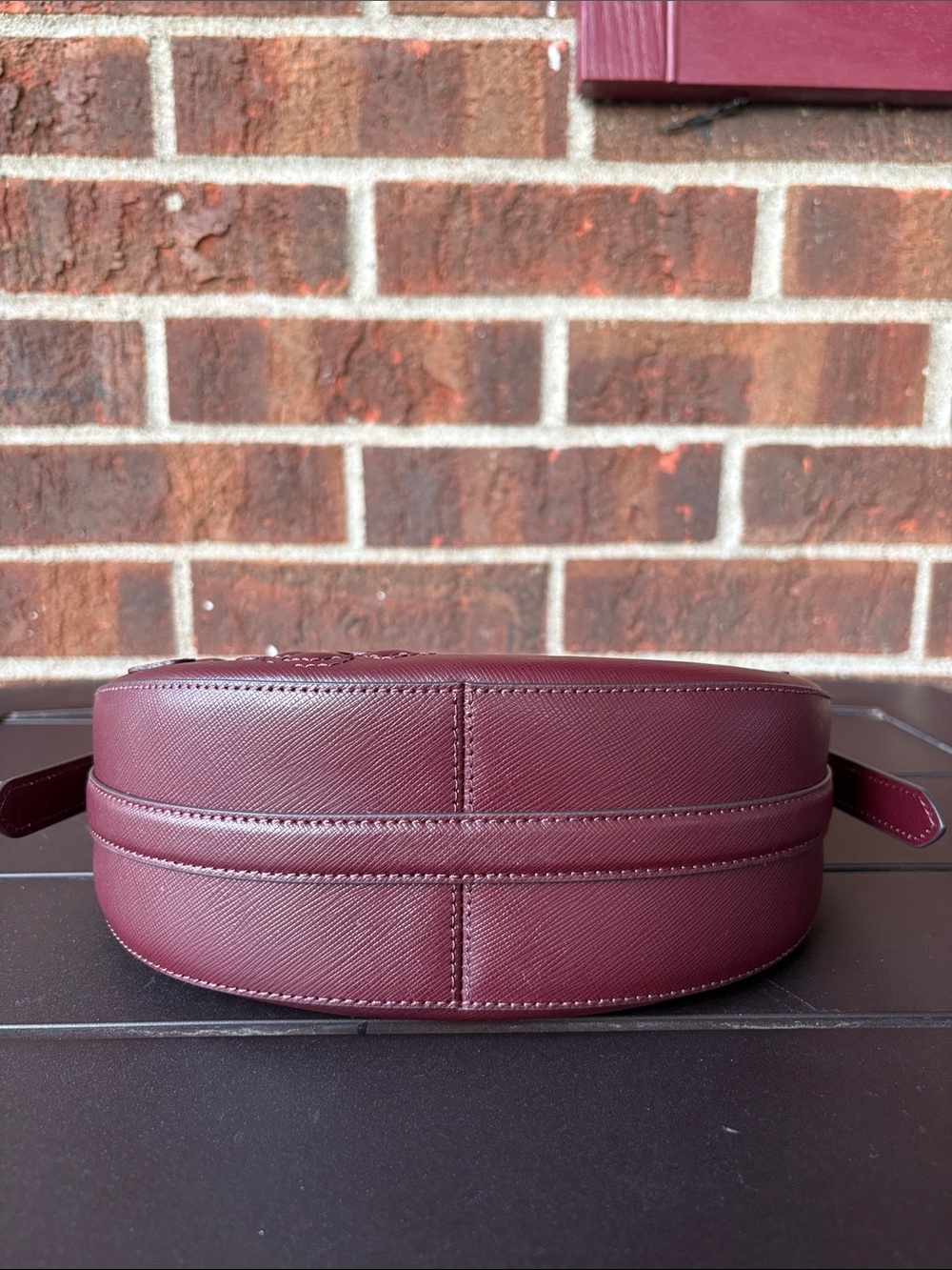 NWT-Kate Spade-SET-Madison-Crescent Bag &Cardholder-Dk Merlot-Forest Blooms-$468 - Picture 6 of 15